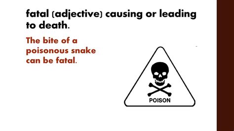 fatal motrl|fatal adjective .